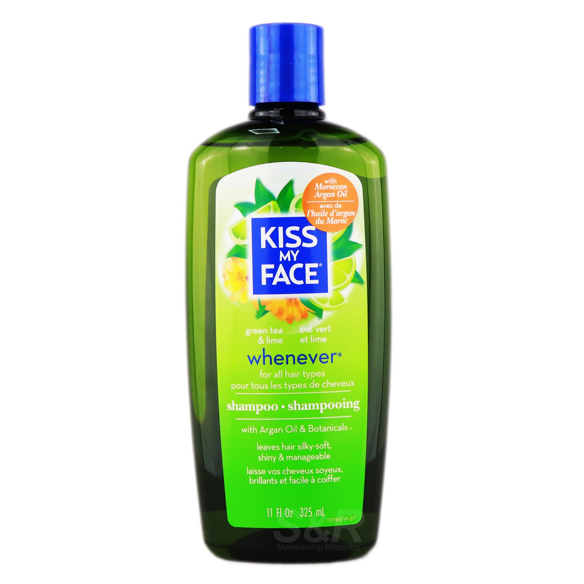 Kiss My Face Whenever Green Tea and Lime Shampoo 325mL